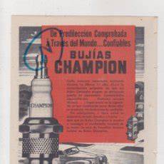 Publicidad histórica de bujías Champion