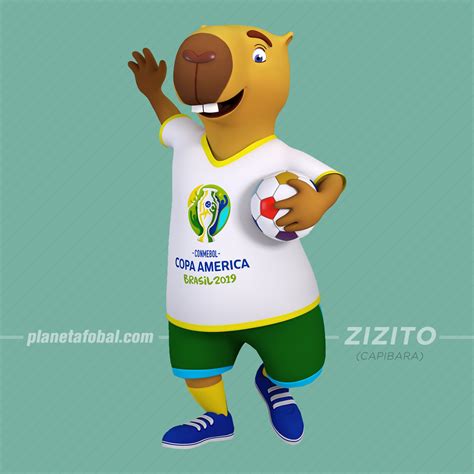 Zizito capibara mascota Copa América 2019
