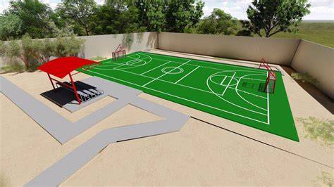 Cancha multifuncional y plaza comunitaria en Arica