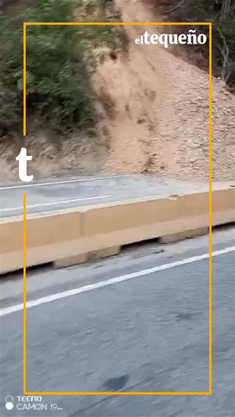 Deslizamiento en carretera Panamericana Los Teques