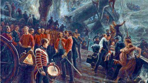 Hundimiento del HMS Birkenhead en 1852