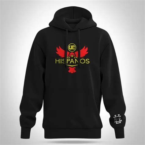 Polerón negro Unión Española estampado