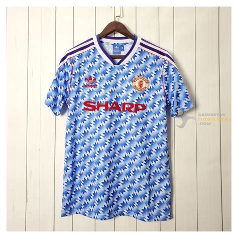 Segunda equipación Manchester United 1992