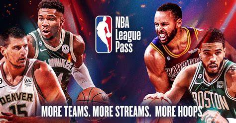 Interfaz de NBA League Pass con partidos