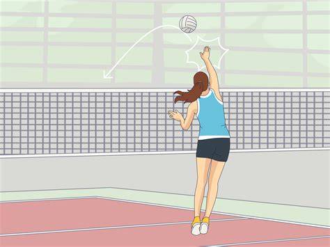 GIF de saque de potencia en voleibol