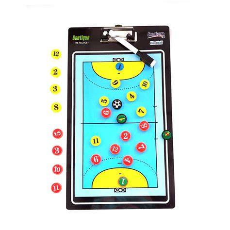 Pizarra de handball con fichas magnéticas