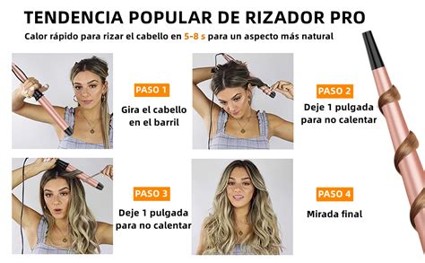 técnica para usar rizadora de cabello