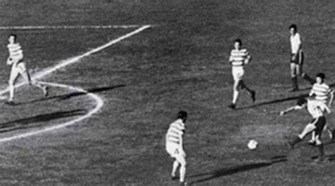 Gol de Cárdenas en Racing Celtic 1967