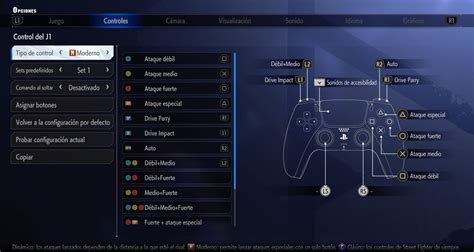 Menú de accesibilidad y asignación PS4