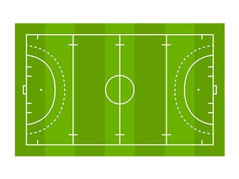 Cancha reglamentaria de hockey sobre césped