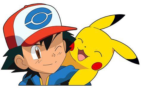 Ash y Pikachu juntos en Pokémon