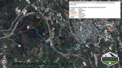 Mapa de circuitos de enduro en Chile