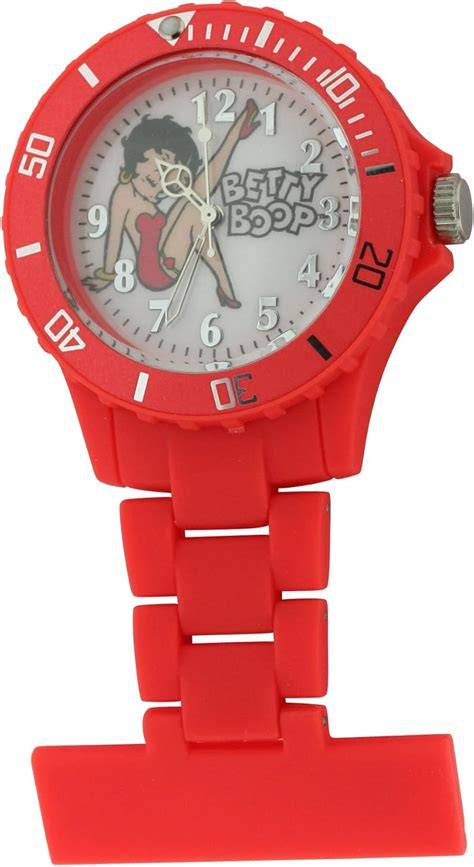 Reloj Betty Boop vintage con correa roja