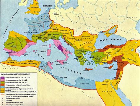 Expansión territorial de Roma Mediterráneo