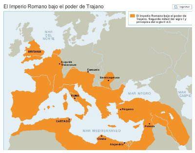 Imperio romano máxima expansión Trajano
