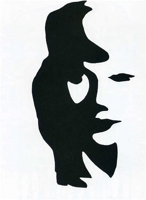 Figuras ambiguas calavera y mujer