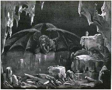 Lucifer en el lago helado Cocito