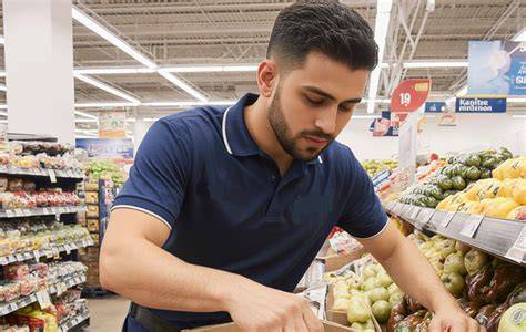 Reponedor nocturno en supermercado