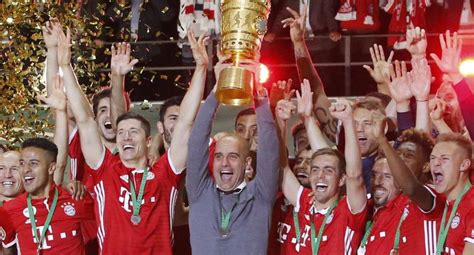 Celebración del Bayern con la Copa Alemana