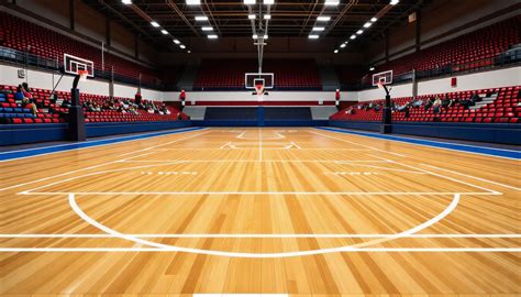 Cancha de vidrio LED para baloncesto y voleibol