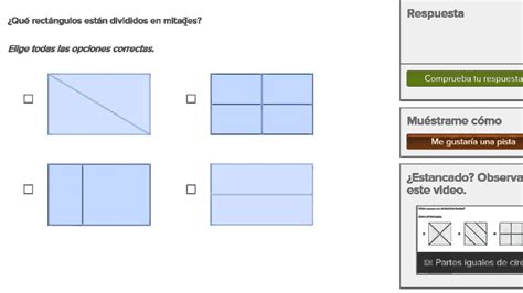 esquema de siete rectángulos iguales