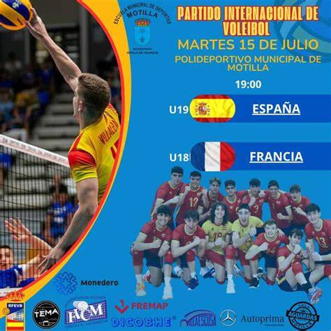 Partido internacional de voleibol juvenil