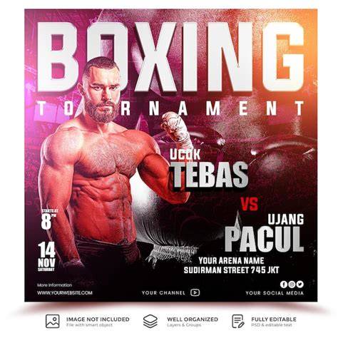 Calendario visual de combates de boxeo