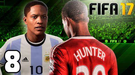 Alex Hunter durante un partido de FIFA 17