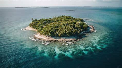 Isla en el mar símbolo de libertad