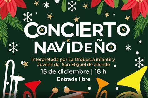 Orquesta juvenil en concierto navideño