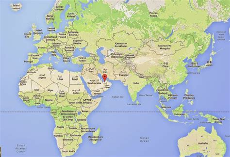 Ubicación de Dubái en el mapa mundial
