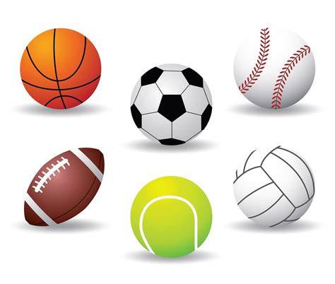 colección animada de balones deportivos