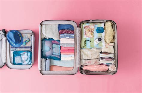 Organización interior de una maleta de viaje