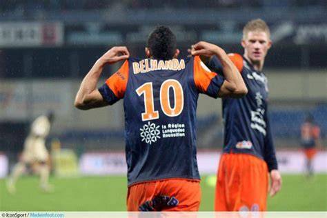 Younès Belhanda con Montpellier campeón