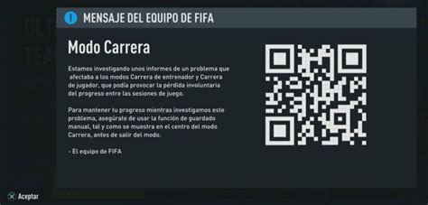 guardado manual en Modo Carrera FIFA
