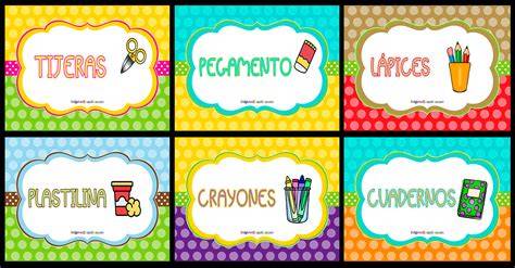 Carteles coloridos para aula preescolar