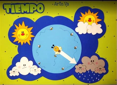 Panel del tiempo para niños preescolares