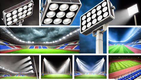 Focos LED Philips en campo de fútbol