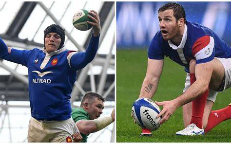 Camille Lopez y Arthur Iturria jugando rugby
