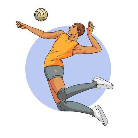jugador de voleibol practicando remate