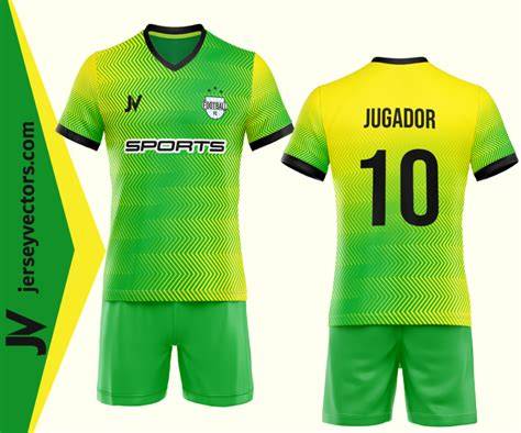Uniformes de fútbol con colores contrastantes