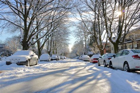 Calles nevadas de Liverpool en invierno