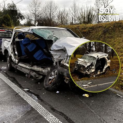 Accidente vial en ruta U-55 Osorno