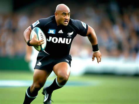 Jonah Lomu enfrentando a Chile en rugby
