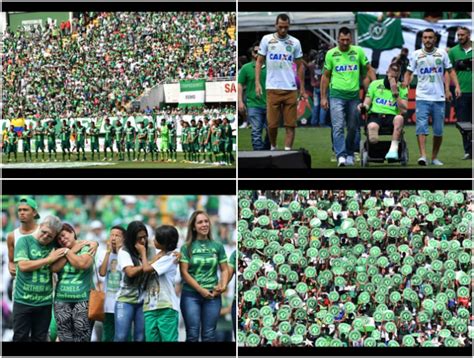 Homenaje del Chapecoense en Arena Condá