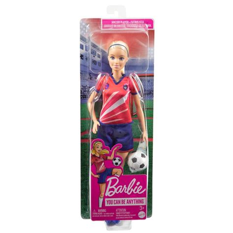 Barbie futbolista articulada con balón