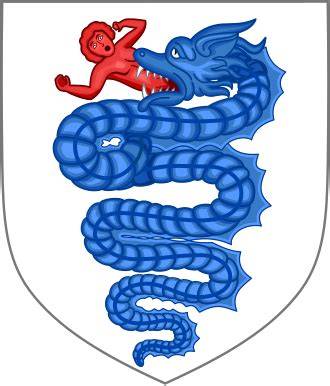 Biscione serpiente escudo Visconti Milán