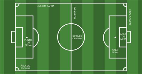 Cancha de fútbol con trazado moderno