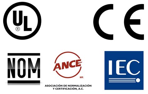 Símbolos de certificación en equipos eléctricos