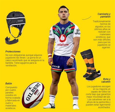 Equipamiento completo para jugador de rugby